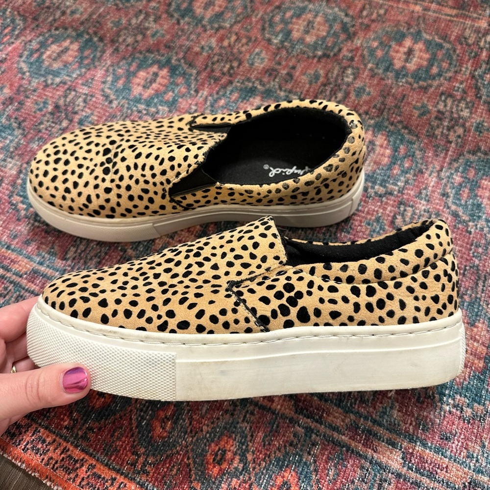 Cheetah Slide On Sneakers